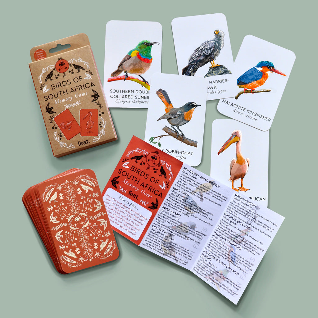 South African Bird Memory Card Game