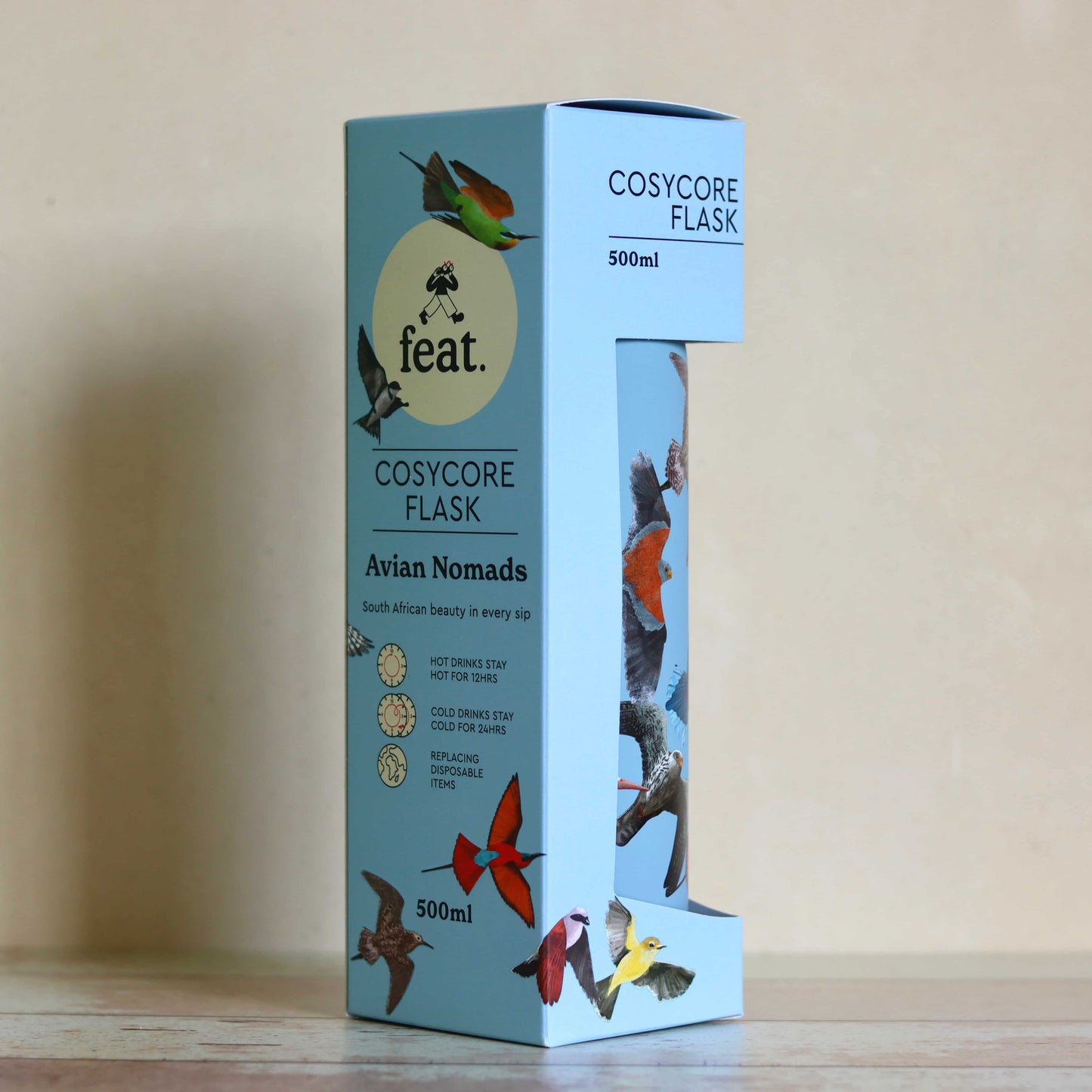 Avian Nomads CosyCore Flask 500ml | South African Migratory Birds
