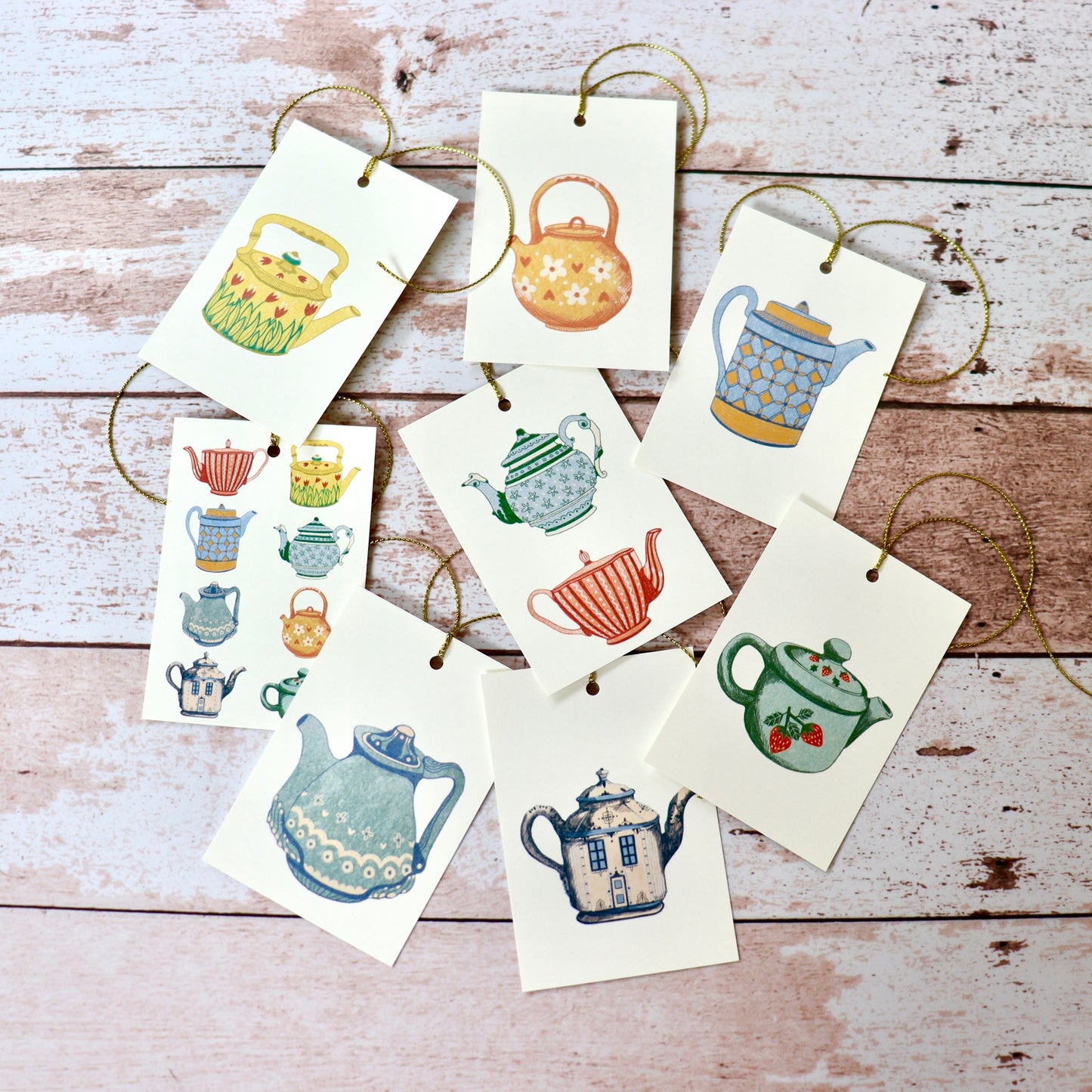 Teapots Gift Tags