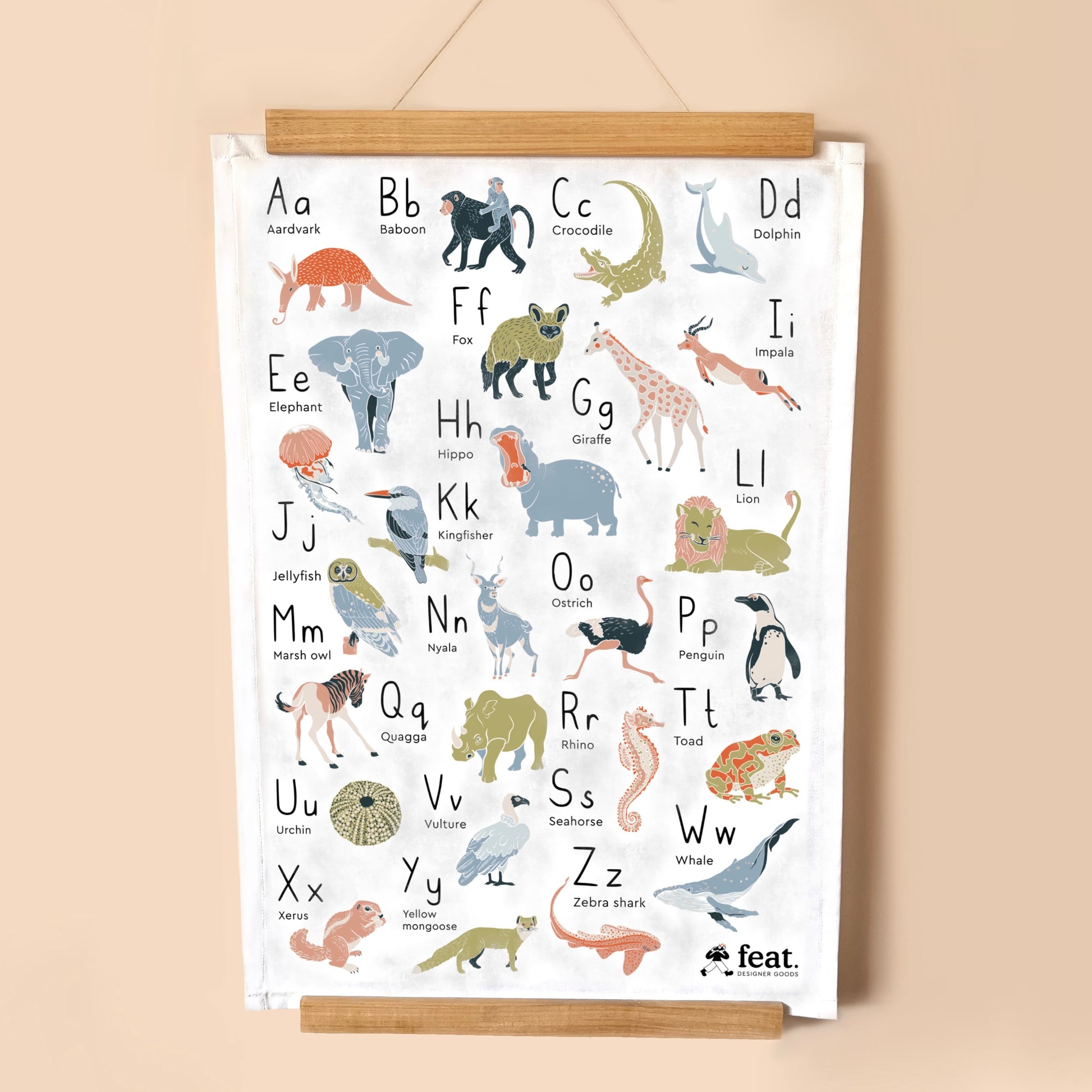 A-Z Tea Towel/wall-hanging 1