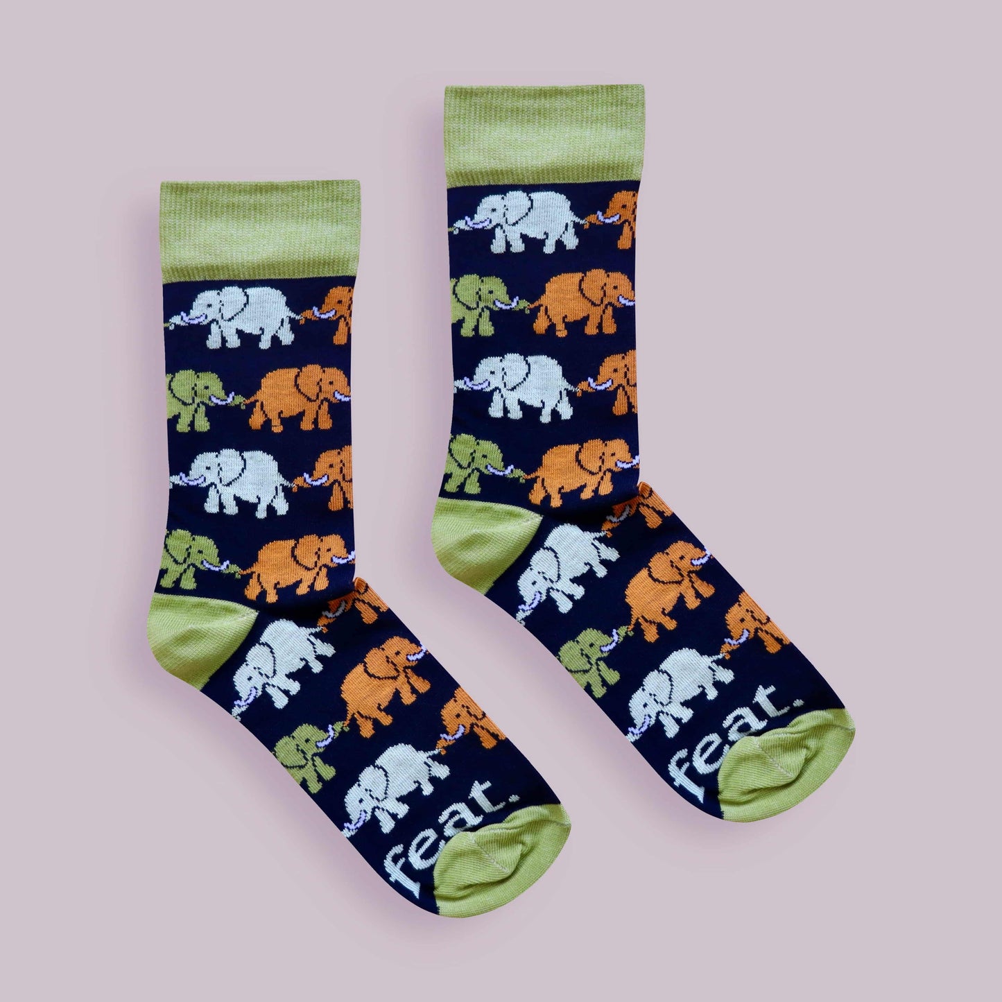 Ladies’ Elephant Train socks | African Elephant socks