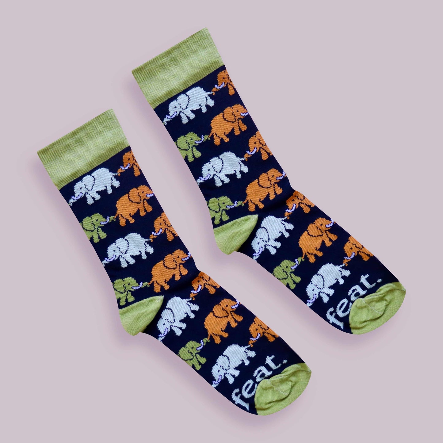 Ladies’ Elephant Train socks | African Elephant socks