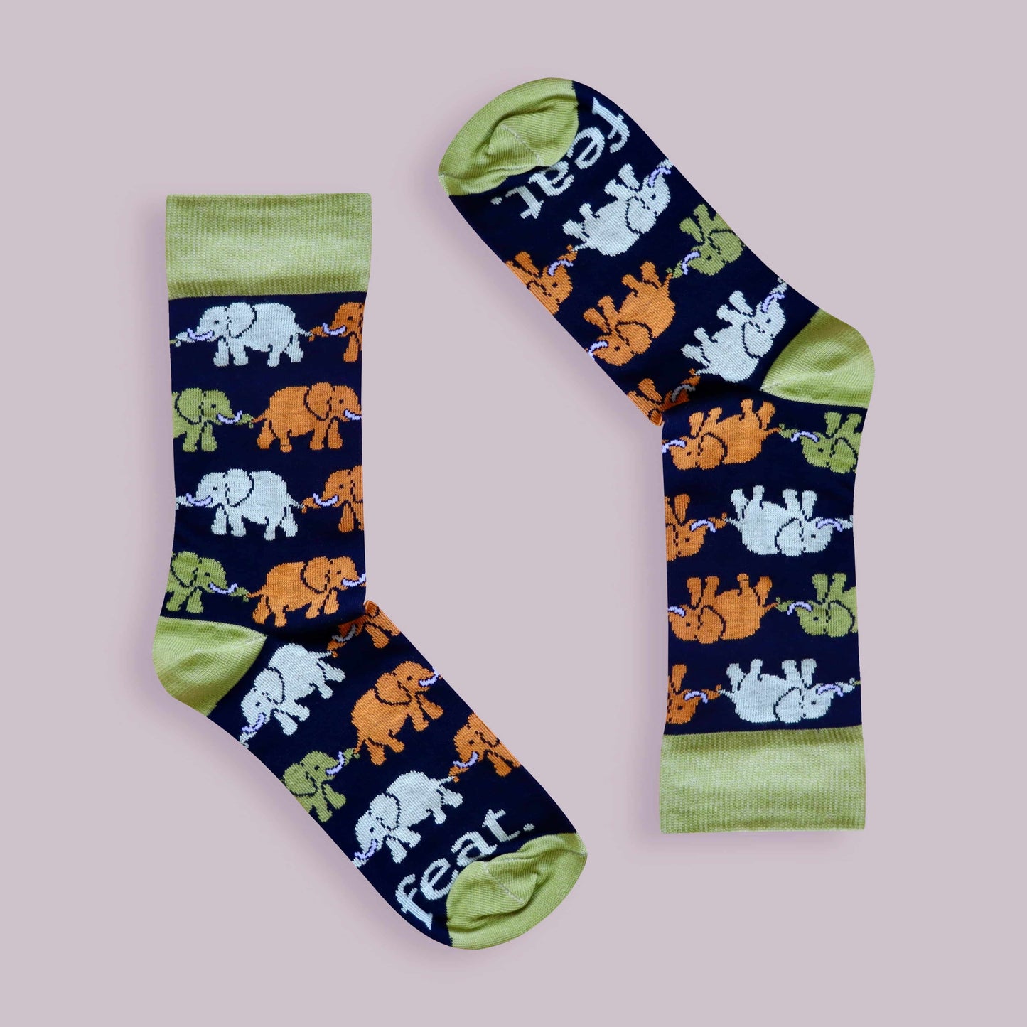 Ladies’ Elephant Train socks | African Elephant socks