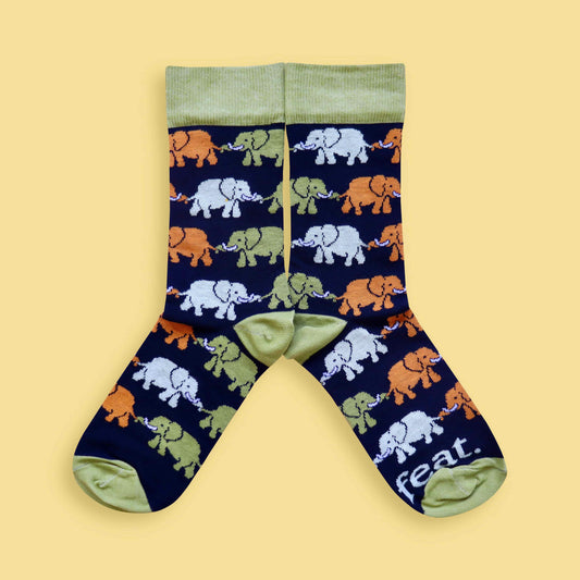 Men’s Elephant Train socks | African Elephant socks