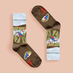 Ladies’ Malachite Kingfisher socks