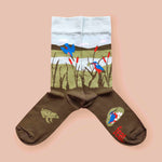 Ladies’ Malachite Kingfisher socks
