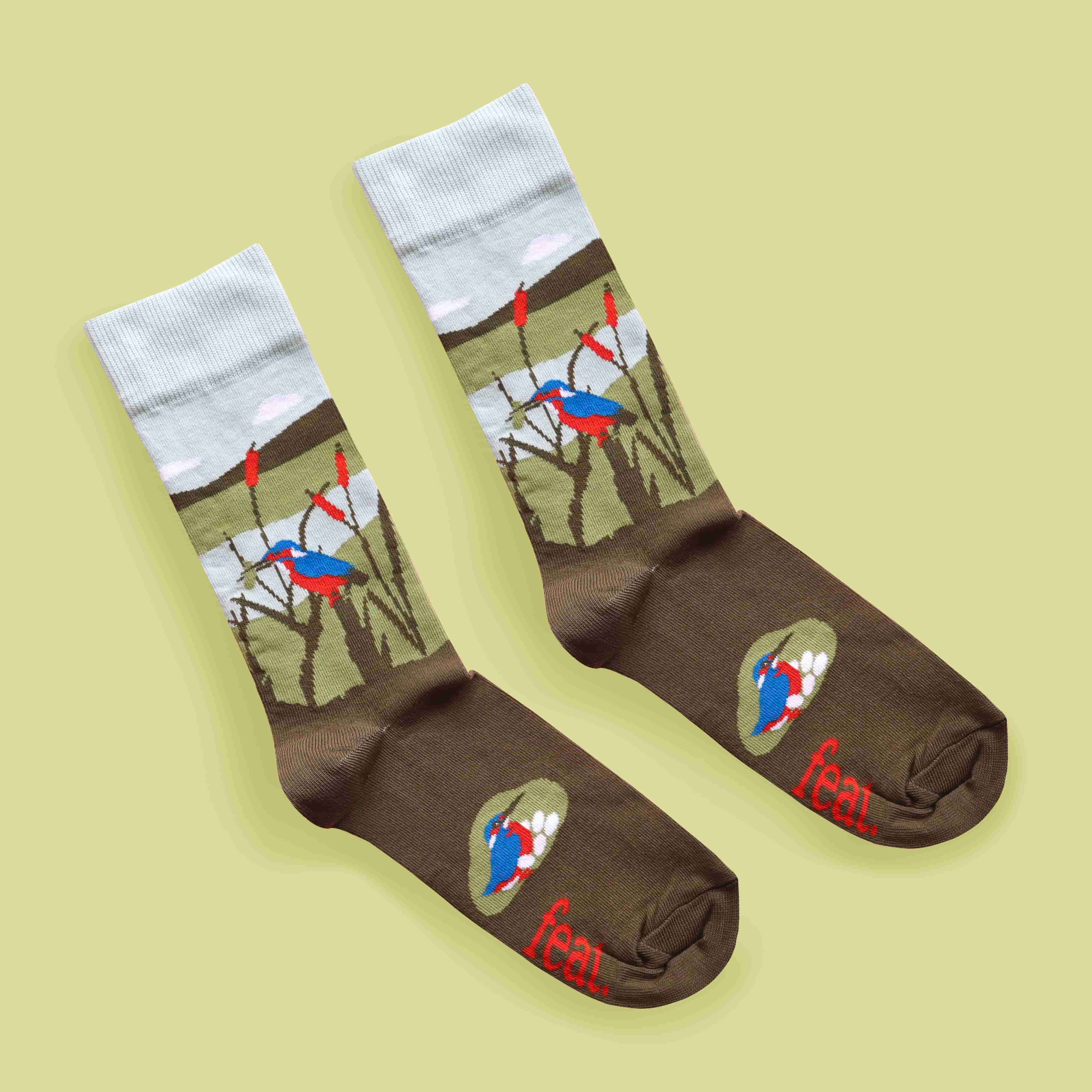Men’s Malachite Kingfisher socks