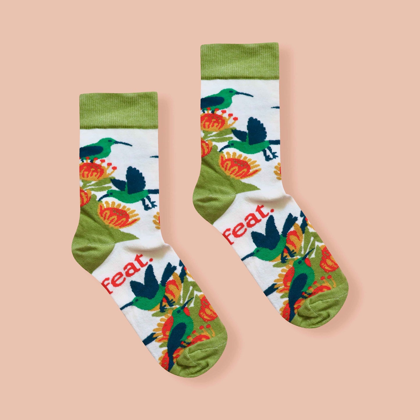 Men’s Malachite Sunbird socks | Designer socks inspired by birds of South Africa