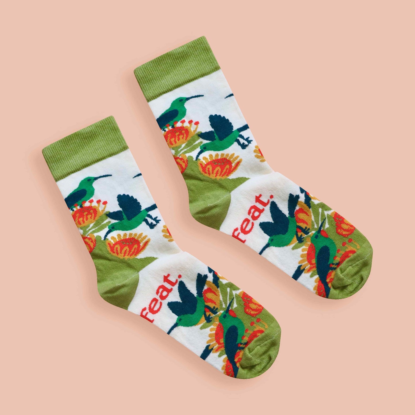 Men’s Malachite Sunbird socks | Designer socks inspired by birds of South Africa