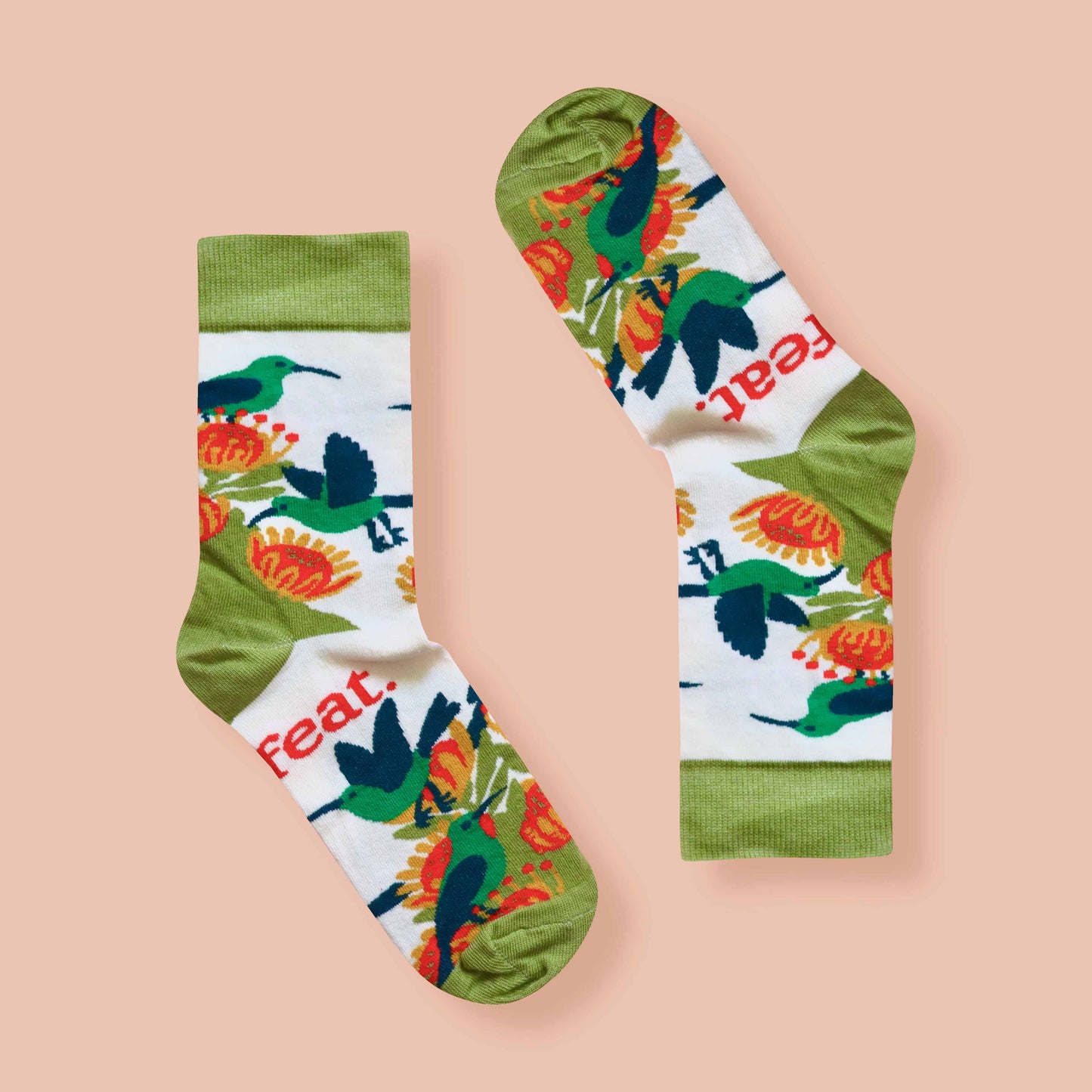 Men’s Malachite Sunbird socks | Designer socks inspired by birds of South Africa