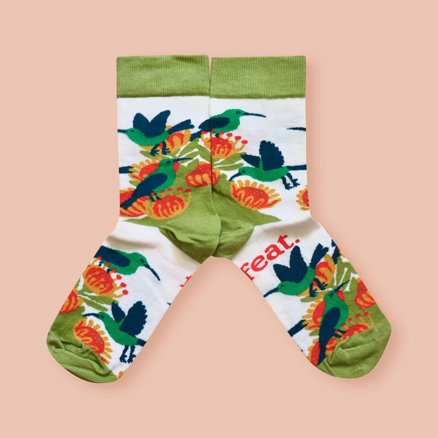 Men’s Malachite Sunbird socks | Designer socks inspired by birds of South Africa