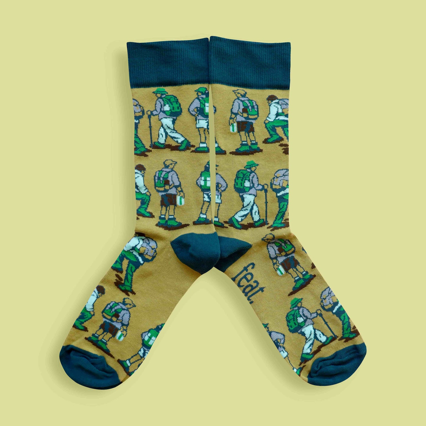 Men’s ‘Take a Hike’ socks | Designer Hikers Pattern socks