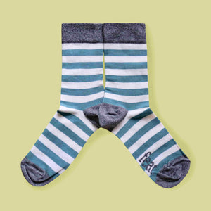 Men’s Sage & Speckle Stripe socks