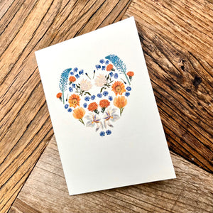 Botanical Heart Greeting Card