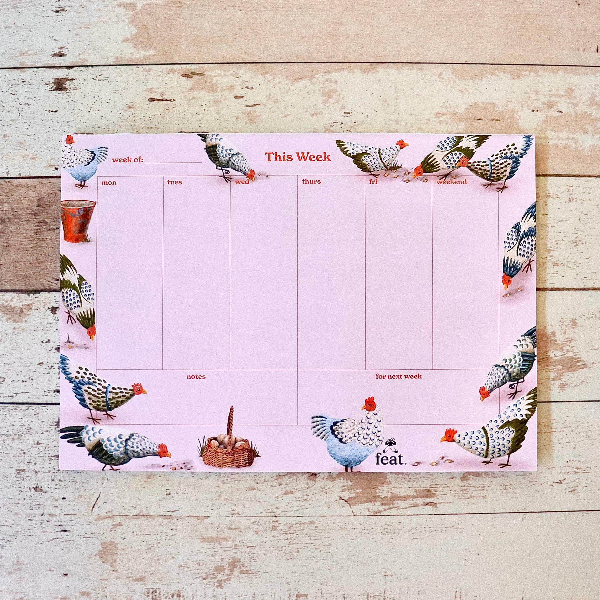 Chickens Weekly Planner