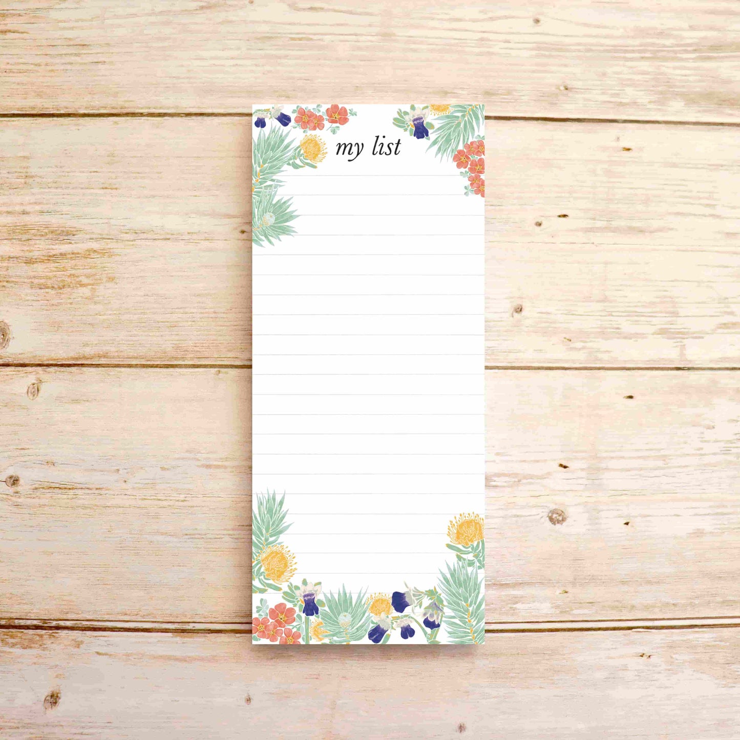 ‘My List’ Wildflower Magnetic List Pad