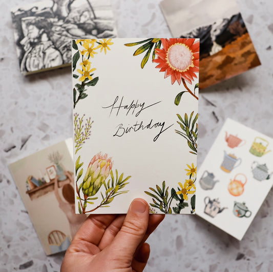 Happy Birthday Botanical Greeting Card