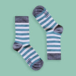 Ladies’ Sage & Speckle Stripe socks