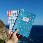 2-pack Sailboat & Plaid Notebooks