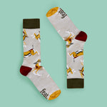 Men's Khaki Stag Party socks