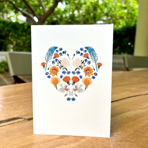 Botanical Heart Greeting Card