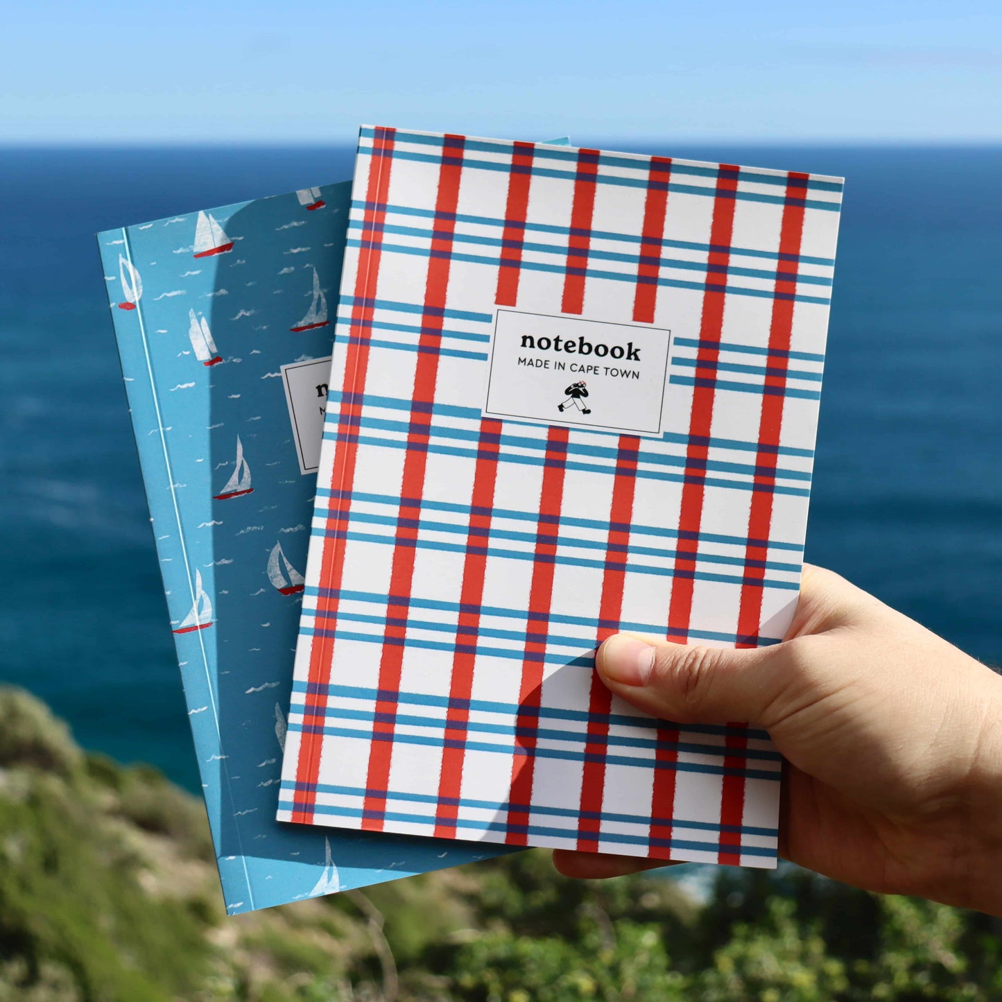 2-pack Sailboat & Plaid Notebooks