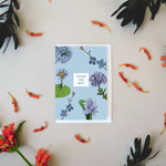 Blue Floral ‘You’re The Best’ Greeting Card
