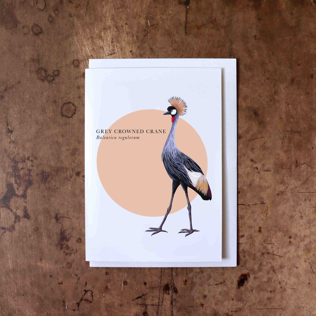 Crowned Crane Greeting Card
