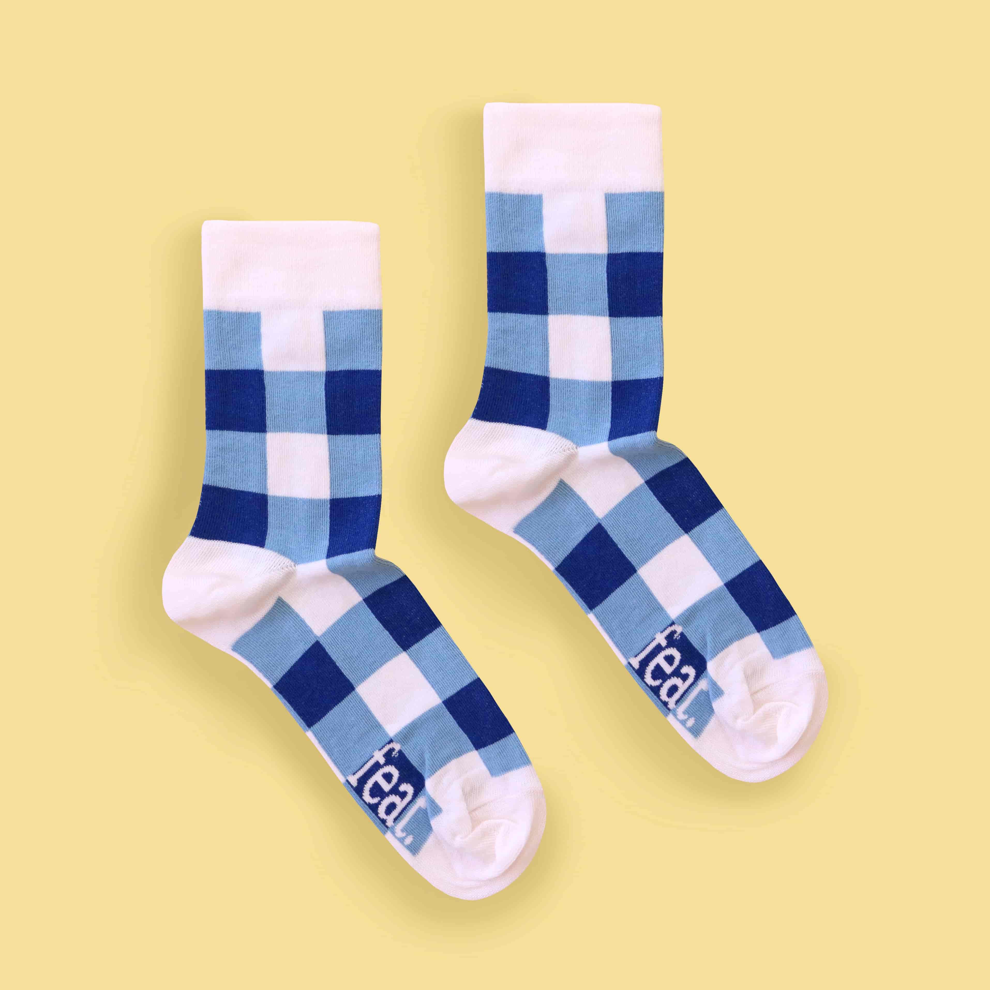 Men’s Blue Plaid socks