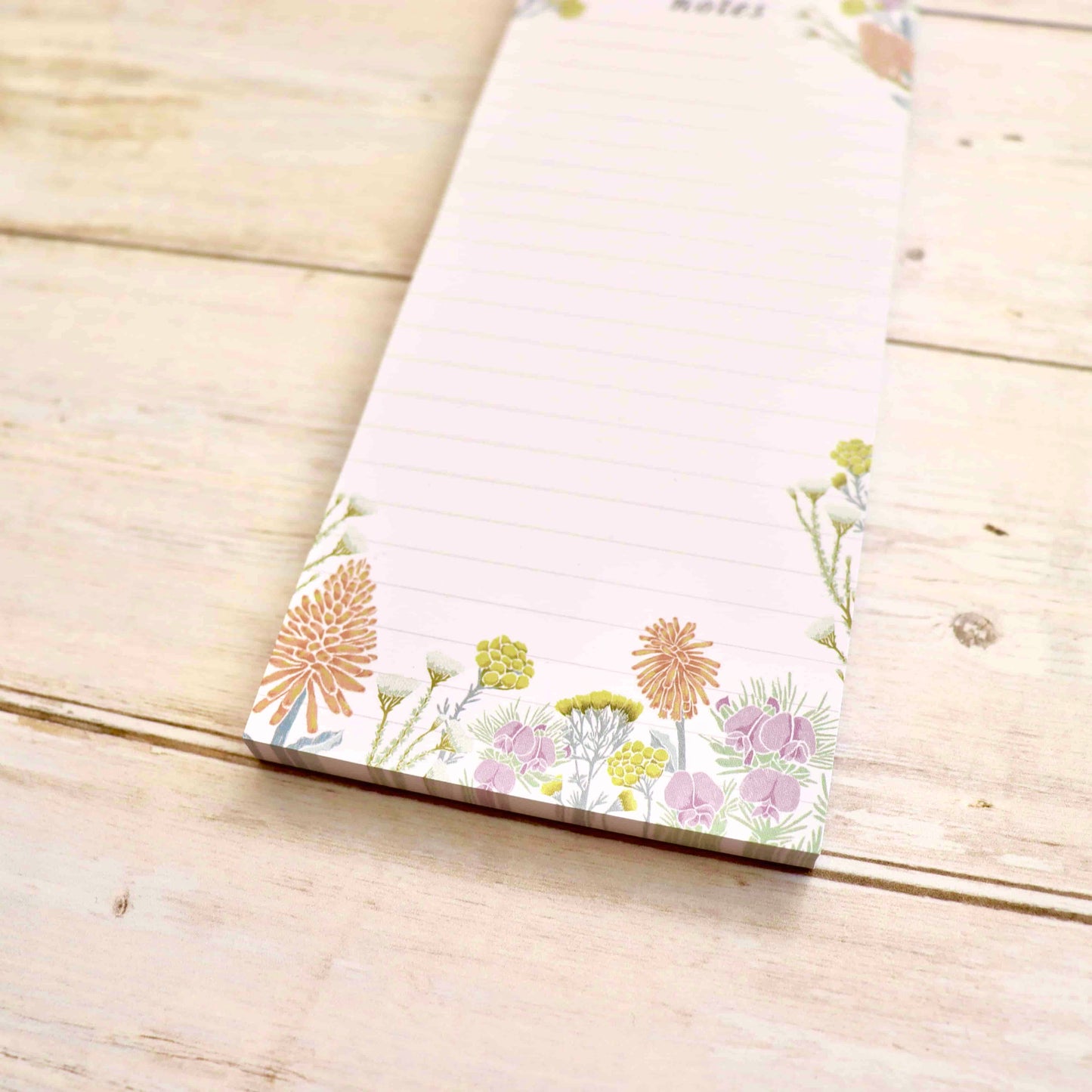 ‘Notes’ Wildflower Magnetic List Pad