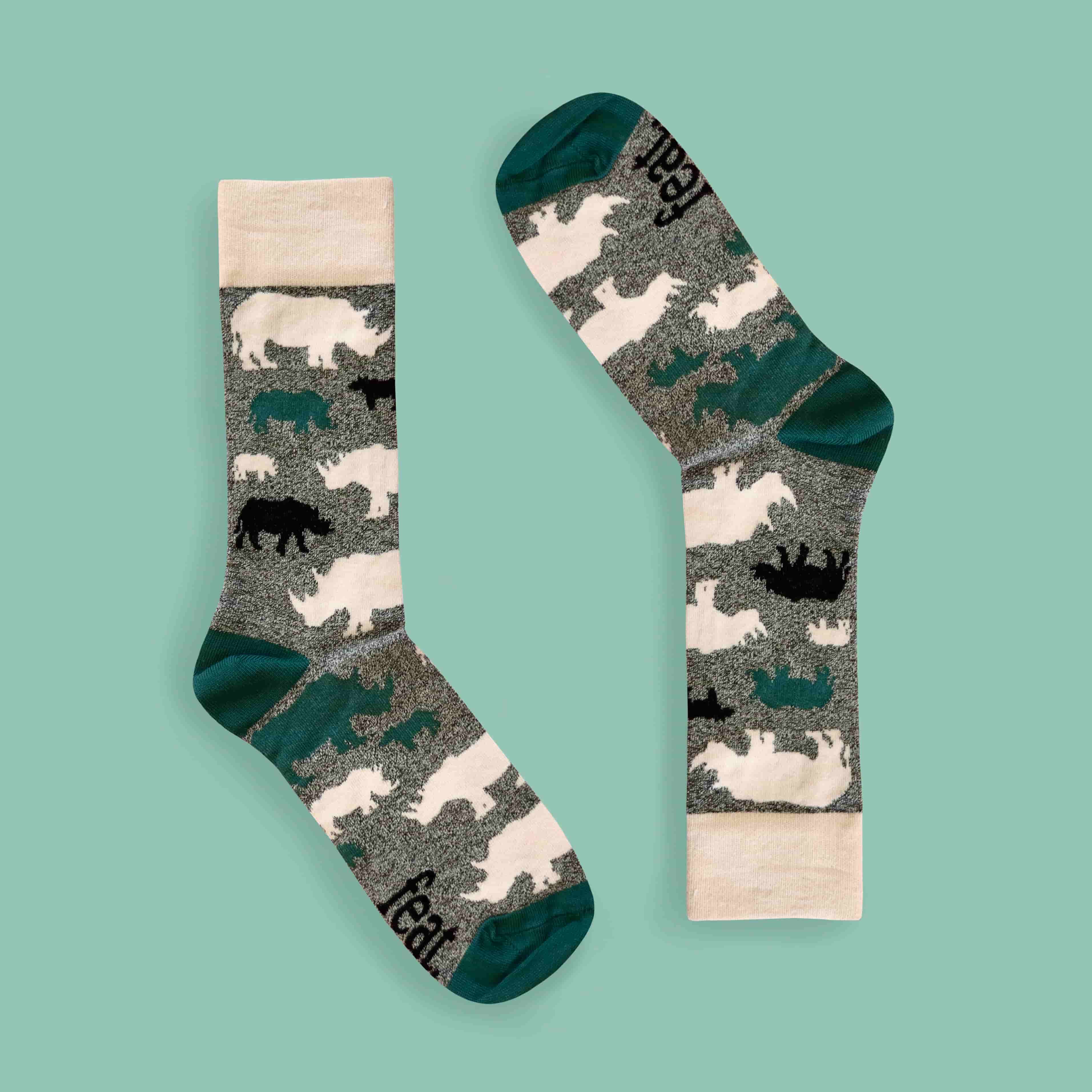 Men’s Speckle & Forest Rhino socks